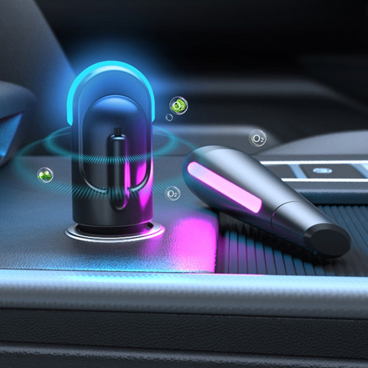 Car-mounted Portable Mini Negative Ion Filter Air Purifier, USB White, USB Black, Cigarette Lighter White, Cigarette Lighter Black