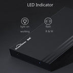 Blueendless MR23S 2.5-inch SATA Mobile Hard Disk Enclosure Tool-free Laptop External SSD, USB3.0, Type-C