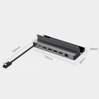 For Steam Deck/ROG Blueendless DS601 Type-C Game Console Base HUB Docking Station, 6-in-1 DS601