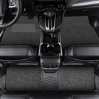 4pcs /Set Universal Car Foot Mats PVC Flocking Pads, Black, Beige, Gray