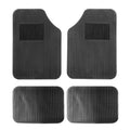 4pcs/Set Car PVC Anti-slip Waterproof Durable Floor Mats, Square, Stripes