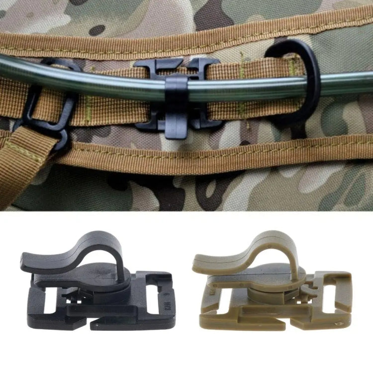 AOTU AT9005 2pcs Adjustable Water Bag Clip 360 Degree Rotatable Outdoor Backpack Accessories Drinking Bag Tube Clip