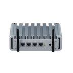 HYSTOU P09B-J4125-4L 8GB DDR4+128GB SSD Industrial Computer Soft Route From 2.5G Multi -Network HTPC Server Mini Console, With EU Adapter, With US Adapter, With UK Adapter