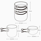 AOTU AT101 2 In 1 Outdoor Camping Cookware Picnic Portable Pot