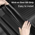 4pcs/Set Car Door Sill Strip PVC Anti-scratch Anti-dirt Protective Film