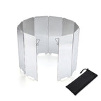 AOTU AT6344-1 10pcs /Set Outdoor Camping With Pins Aluminum Stove Windshield