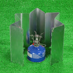 AOTU AT6344-1 10pcs /Set Outdoor Camping With Pins Aluminum Stove Windshield