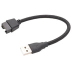 USB-A Male To 9Pin Motherboard Built-In RGB Data To External U Port Adapter Cable, USB-A Male To 9Pin