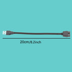 USB-A Male To 9Pin Motherboard Built-In RGB Data To External U Port Adapter Cable, USB-A Male To 9Pin