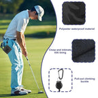 Retractable Golf Ball Wipe Cloth Easy to Draw String Wipe Cloth Cleaning Towel