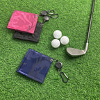 Retractable Golf Ball Wipe Cloth Easy to Draw String Wipe Cloth Cleaning Towel
