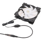 DC5521 Power Adapter To 12V Computer Case 4Pin Fan Cable, DC5521 To 12V 4Pin