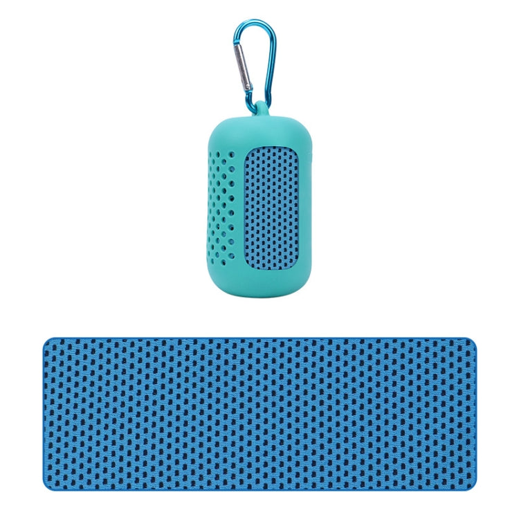 Sports Towel Set Travel Portable Quick Dry Cold Feeling Towel With Silicone Sleeve Storage Bag, 30x80cm, 30x90cm