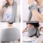 Sports Towel Set Travel Portable Quick Dry Cold Feeling Towel With Silicone Sleeve Storage Bag, 30x80cm, 30x90cm