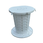 Retractable Portable Travel Toilet Collapsible Stool for Outdoors Fishing Camping, Ordinary White, Ordinary Black, With Light White, With Light Black