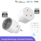 Smart WiFi Socket Electricity Time Switching Voice Control, SONOFF S60TPG UK Plug