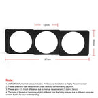 Car Modified Instrument Rack Three-hole Universal Car Radio Card Slot, 52mm