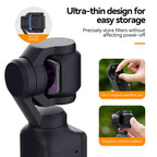 For DJI Pocket 3 TELESIN S5-FLT-03 Magnetic Suction Filter Set CPL+ND16+ND64+ND256