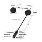 Bluetooth 5.3 Motorcycle Helmet Headset Stereo Intelligent Noise Reduction Riding Headphone, JK09