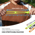 TELESIN TLQ-005 Elastic Quick Release Stand Multi-functional Fixed Silicone Strap Accessories, Quick Release Black, Quick Release Grey, Quick Release Green