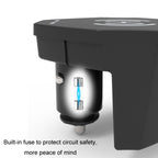15W Car Cigarette Lighter Magnetic Wireless Charger, For Left And Right Driving, For Audi A6L