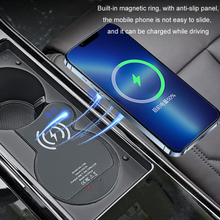 For Audi A8 Car Cigarette Lighter Mobile Phone Wireless Charger, For Left And Right Driving, For 2011-2017, For 2018-2024