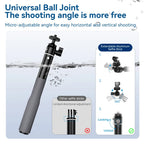 65.4cm Aluminum Alloy Waterproof Ball Head Selfie Stick Diving Shooting Sports Camera Extension Stick, TELESIN WSS-001