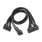 For EVGA 10Pin / 18Pin To 24Pin Flat Cable Module Cable Graphics Card Block Cord, 60cm For EVGA