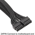 For EVGA 10Pin / 18Pin To 24Pin Flat Cable Module Cable Graphics Card Block Cord, 60cm For EVGA