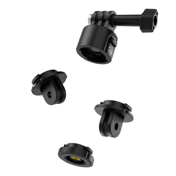 TELESIN CQM-001 Universal Magnetic Quick Release Adapter Kit For Sports Cameras, Magnetic Quick Release Adapter Kit
