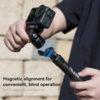 TELESIN CQM-001 Universal Magnetic Quick Release Adapter Kit For Sports Cameras, Magnetic Quick Release Adapter Kit