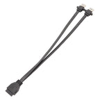 Motherboard USB3.0 Panel Cable Front 19Pin To Dual-Port A Female Data Flat Cable, 30cm, 50cm, 80cm