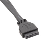 Motherboard USB3.0 Panel Cable Front 19Pin To Dual-Port A Female Data Flat Cable, 30cm, 50cm, 80cm