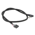 Motherboard USB 9Pin To Type-C Elbow Data Cable Braided Network Cable, 60cm Elbow