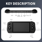 POWKIDDY X28  Android 11 Handheld Retro Game Console 5.5 Inch Touch IPS Screen Game Machine 4+64G