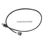 Motherboard USB 9Pin To Type-C Straight Data Double Shielded Cable, 50cm Straight