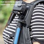 TELESIN GP-MTB-T02 Sports Camera Double Head J-Buckle Backpack Quick Release Conversion Accessory, Rotatable J-Buckle