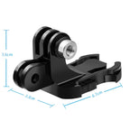 TELESIN GP-MTB-T02-BK Sports Camera Double Head J-Buckle Backpack Quick Release Conversion Accessory, J-Buckle