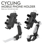 Motorcycle Bicycle Outdoor Cycling Navigation Phone Holder, Rearview Mirror Bracket, Handlebage Bracket