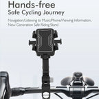 Motorcycle Bicycle Outdoor Cycling Navigation Phone Holder, Rearview Mirror Bracket, Handlebage Bracket