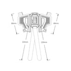 Universal Helmet Mount Holder For Sports Camera, GP-HBM-MT2-YH