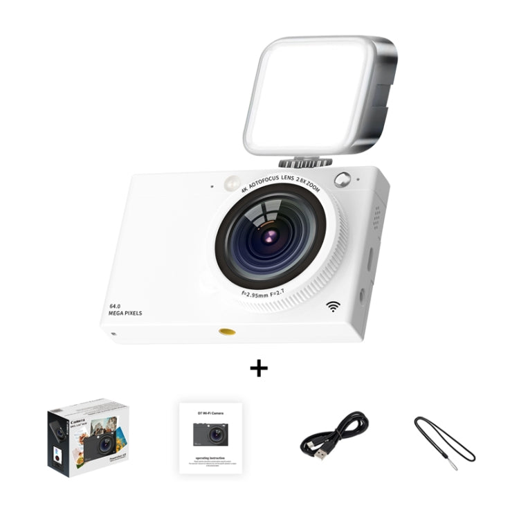 High-Definition CCD Digital Camera 64 Million WiFi Card Camera, Black, White, Black + Microphone/Fill Light/Headphone Cable, White + Microphone/Fill Light/Headphone Cable, Black + Fill Light, White + Fill Light, Black + Microphone, White + Microphone  ...