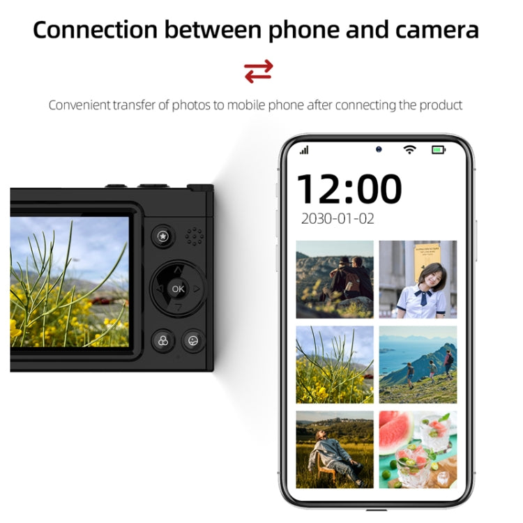 High-Definition CCD Digital Camera 64 Million WiFi Card Camera, Black, White, Black + Microphone/Fill Light/Headphone Cable, White + Microphone/Fill Light/Headphone Cable, Black + Fill Light, White + Fill Light, Black + Microphone, White + Microphone  ...