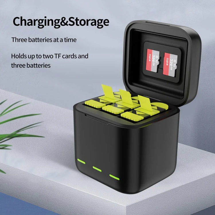 TELESIN GP-BCG-901 Storage Battery Charging Box For GoPro HERO12 Black / HERO11 Black / HERO10 Black / HERO9 Black, GP-BCG-901