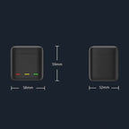 TELESIN GP-BCG-901 Storage Battery Charging Box For GoPro HERO12 Black / HERO11 Black / HERO10 Black / HERO9 Black, GP-BCG-901