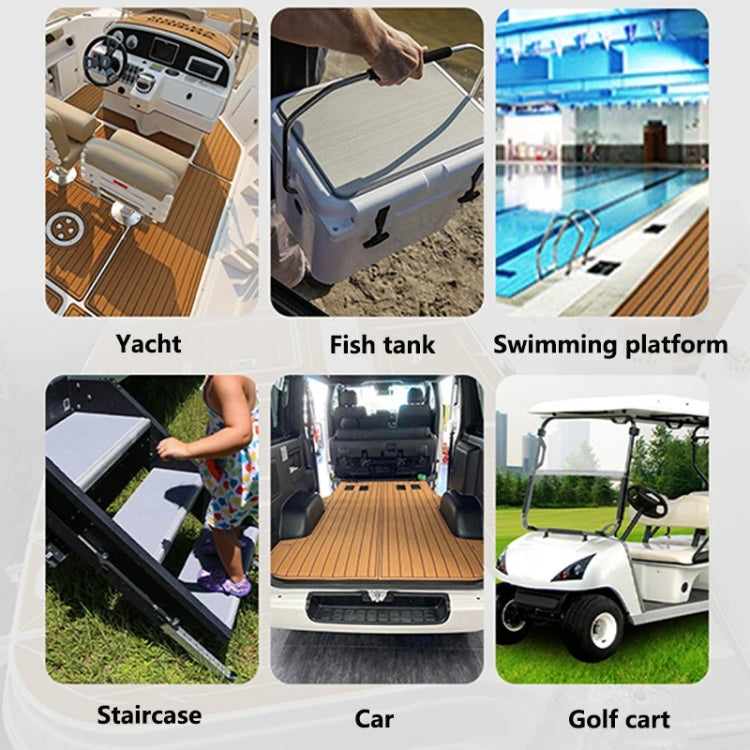 Yacht RV Modification Imitation Teak Floor EVA Anti-slip Mat, 240x45x0.6cm, 240x60x0.6cm, 240x90x0.6cm, 240x120x0.6cm