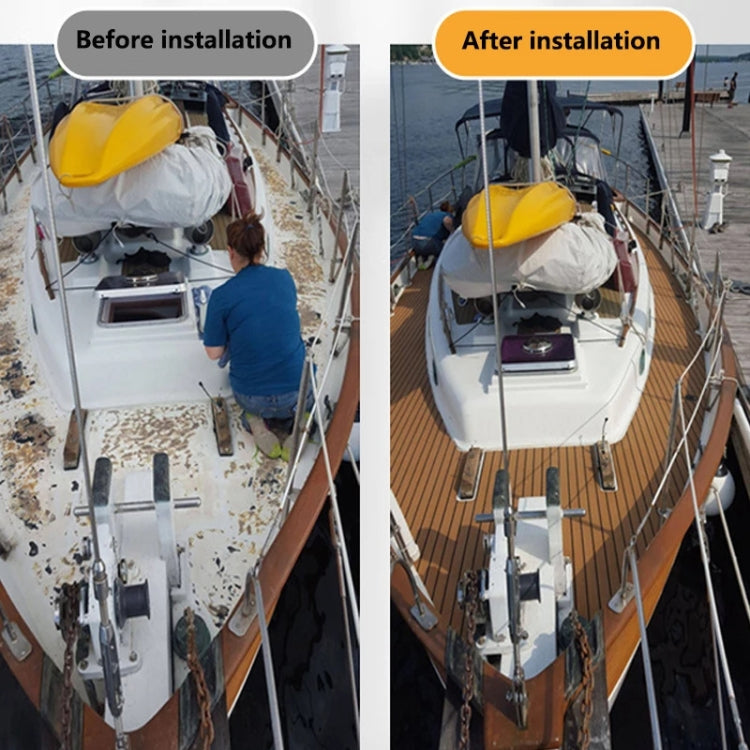 Yacht RV Modification Imitation Teak Floor EVA Anti-slip Mat, 240x45x0.6cm, 240x60x0.6cm, 240x90x0.6cm, 240x120x0.6cm