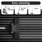 Yacht Imitation Teak Anti-Slip Deck EVA Mat, 240x60x0.6cm Black White, 240x90x0.6cm Black White, 240x45x0.6cm Black White