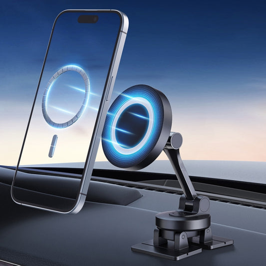 Center Console 360 Rotating Magnetic Car Phone Holder Zinc Alloy Automotive Navigation Bracket, Magnetic Holder
