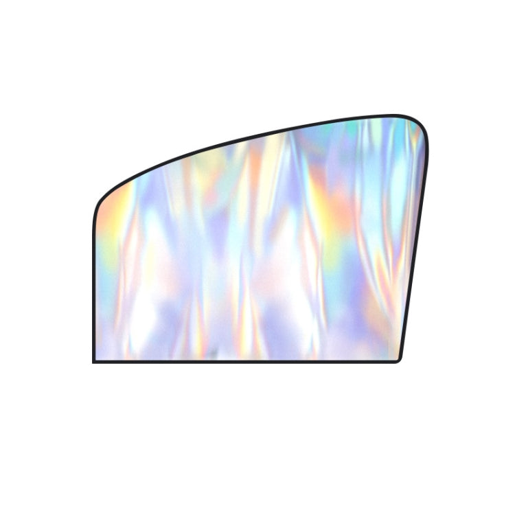 Colorful Titanium Silver Magnetic Car Sun Protection Sunshade Curtain, Driver Seat, Passenger Seat, Back Seat